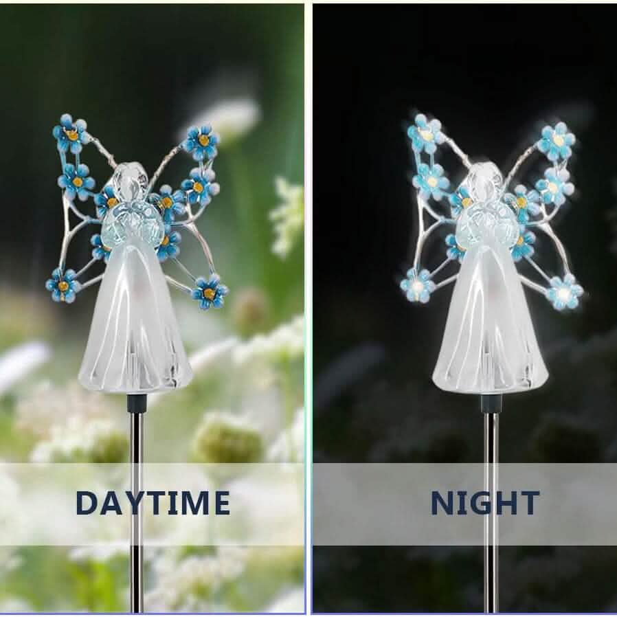 LED Solar Angel Garden Stake Lights Outdoor Lighting - DailySale