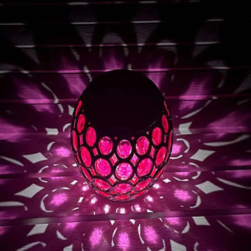 LED Solar Hollow Light Lawn Lamp Outdoor Lighting Pink - DailySale