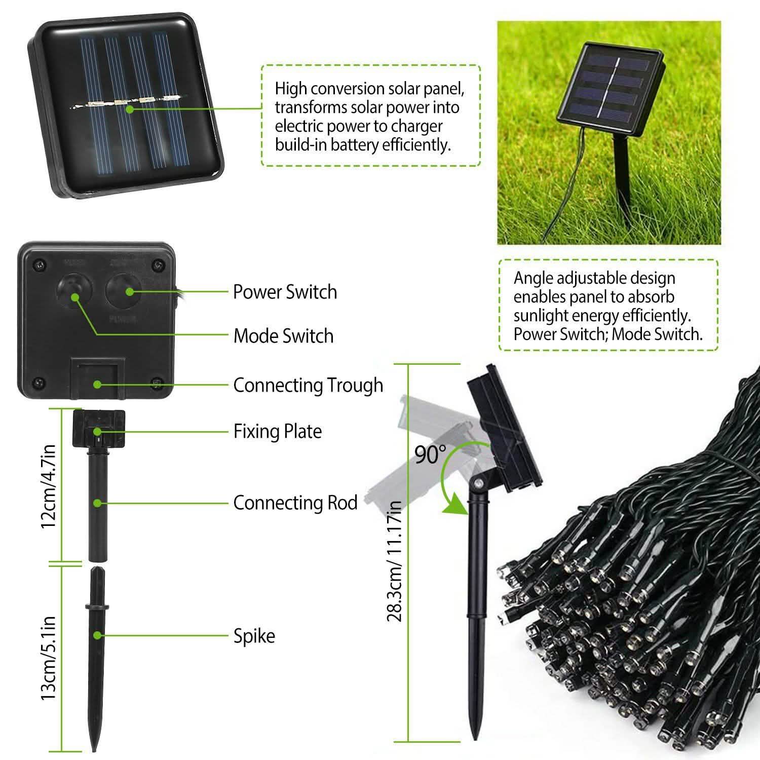 LED Solar Power Fairy String Lights Lighting & Decor - DailySale