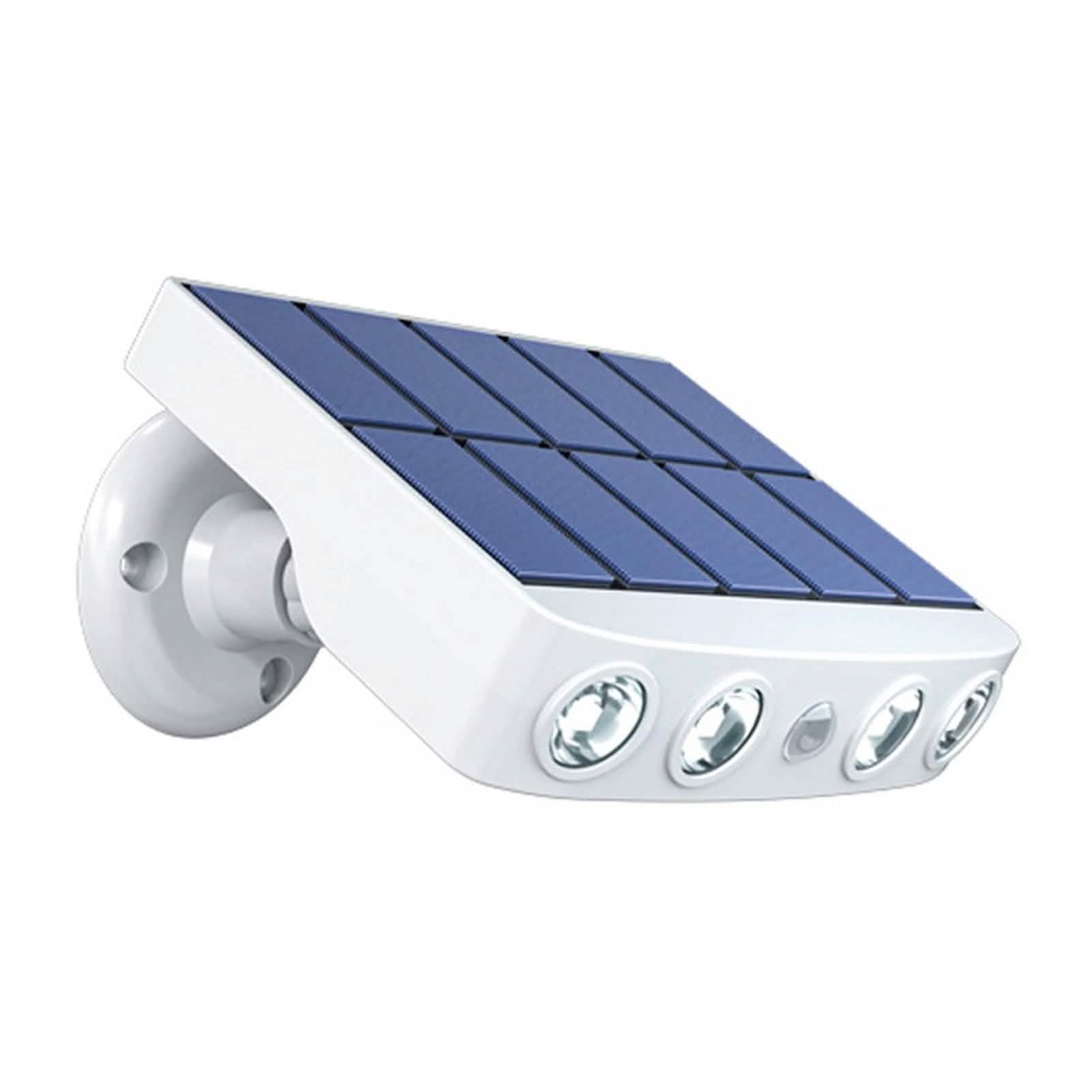 LED Solar Powered Wall Light Rotatable Waterproof Motion-Sensor Lights Outdoor Lighting White Cool White - DailySale
