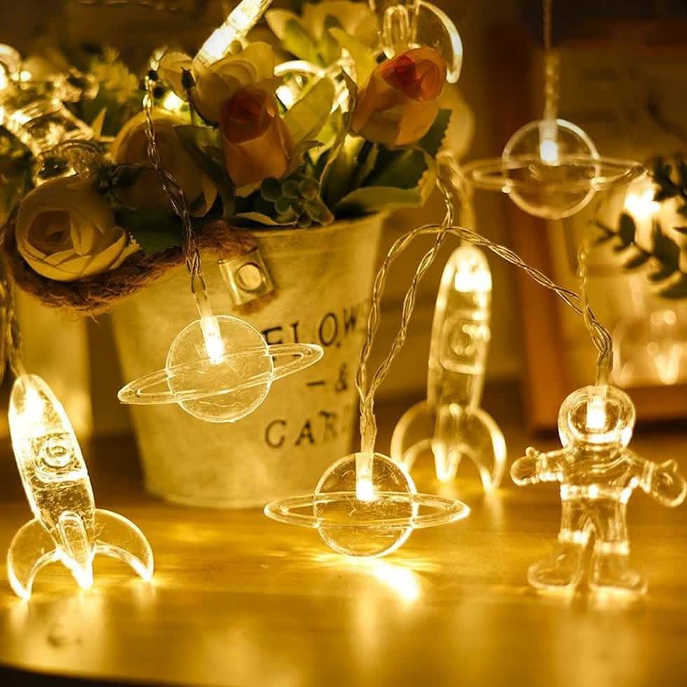 LED Space Fairy Lights String & Fairy Lights White - DailySale