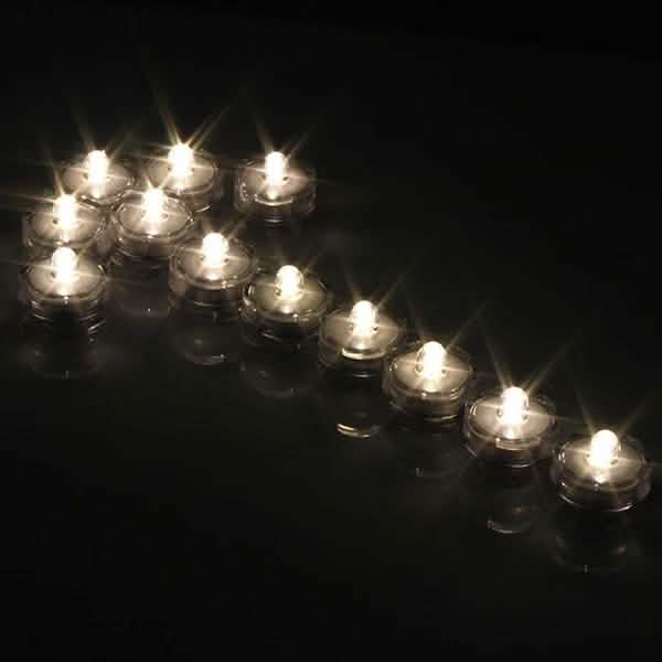 LED Submersible Waterproof Floral Decoration Tea Vase Battery Light Candles Lighting & Decor - DailySale