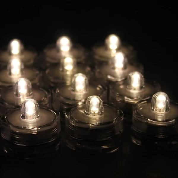 LED Submersible Waterproof Floral Decoration Tea Vase Battery Light Candles Lighting & Decor - DailySale