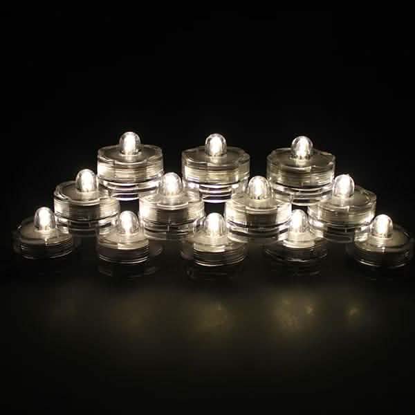 LED Submersible Waterproof Floral Decoration Tea Vase Battery Light Candles Lighting & Decor - DailySale