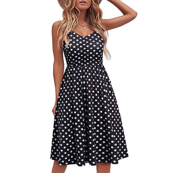 Leo Rosi Women’s Daisy Dress Women's Dresses Dots Black S - DailySale
