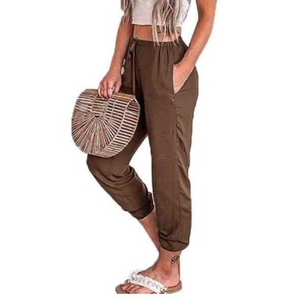 Leo Rosi Women's Summer Pants Women's Bottoms Brown S - DailySale