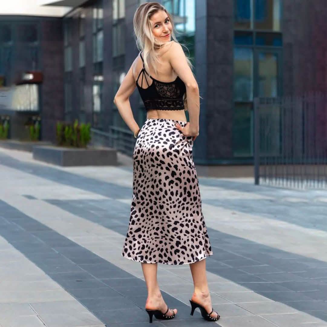 Leopard Slip Skirt Women's Clothing - DailySale