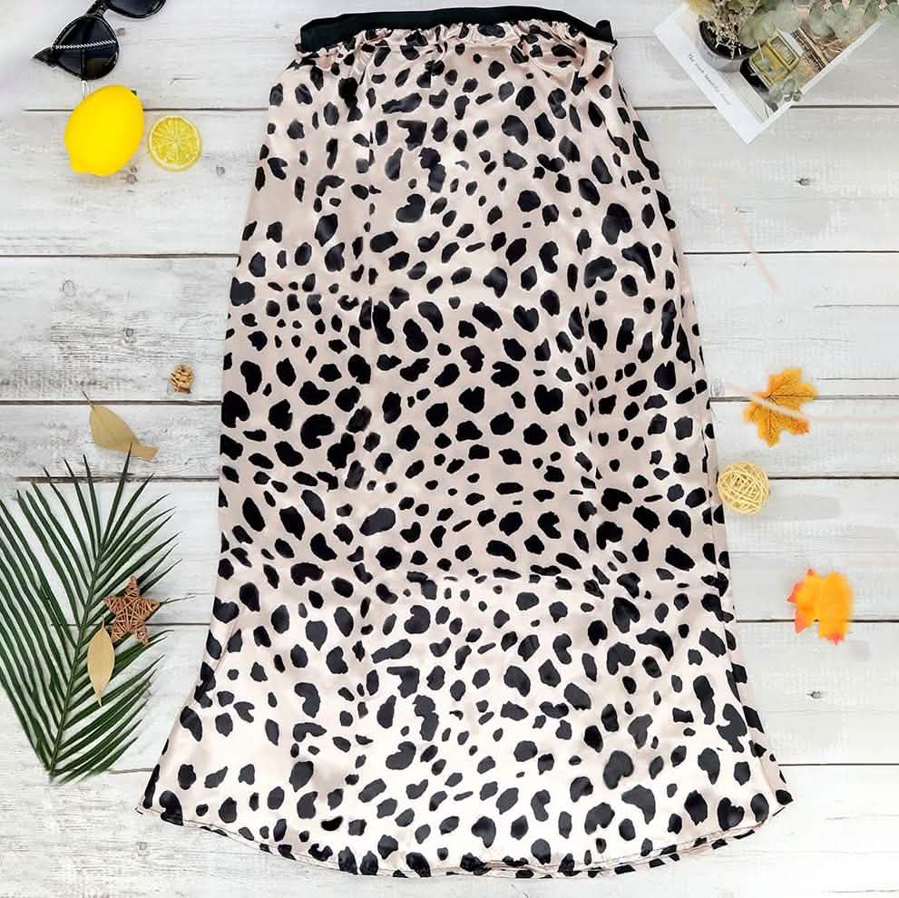 Leopard Slip Skirt Women's Clothing S - DailySale