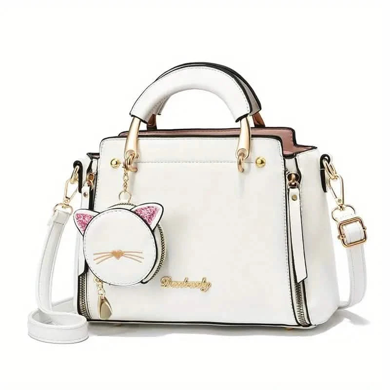 Letter Decor Hand Satchel Bag Bags & Travel White - DailySale