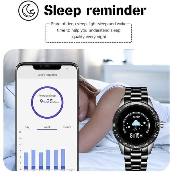 LIGE Steel Band Smart Watch Smart Watches - DailySale