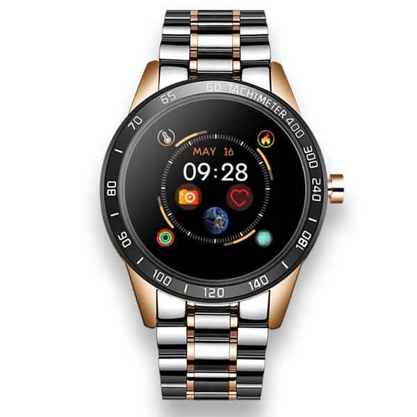 LIGE Steel Band Smart Watch Smart Watches Gold - DailySale