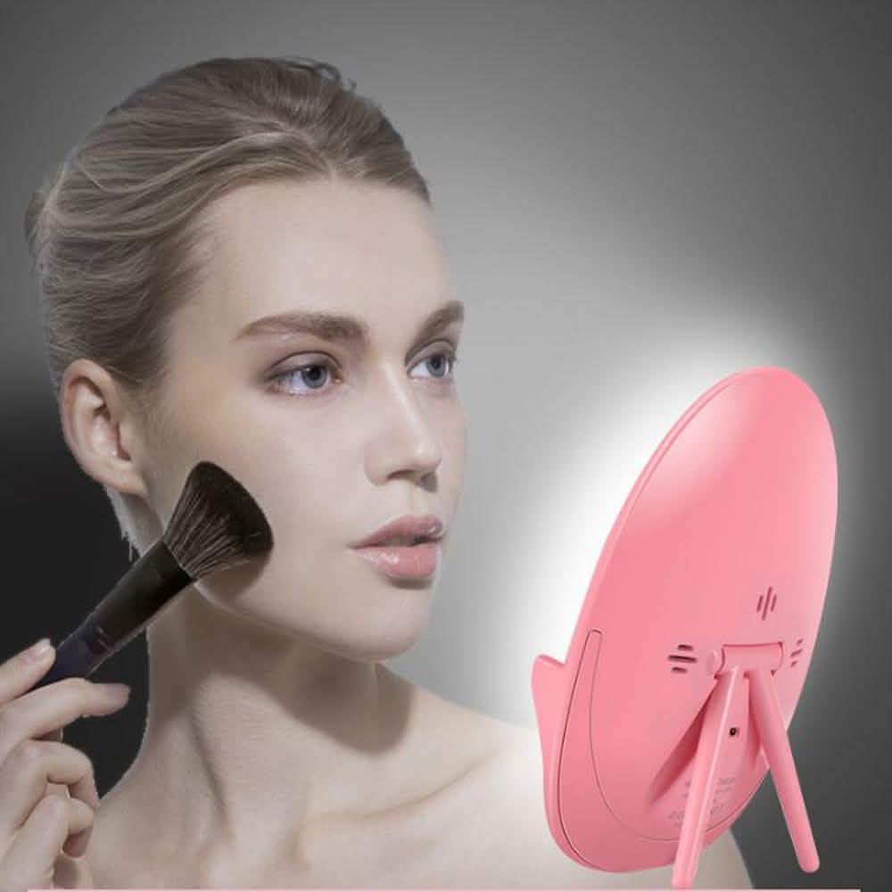 Light-Up LED Wireless Qi Charging Mirror Mobile Accessories - DailySale