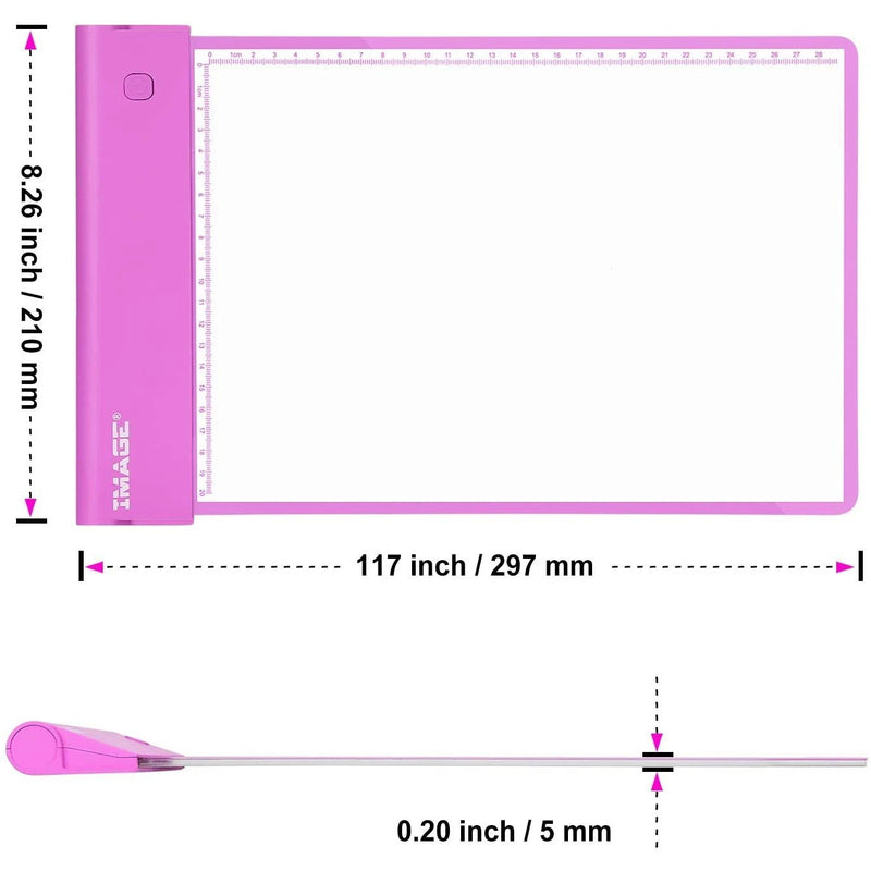 Light-up Tracing Pad Pink Coloring Drawing Art Gift Toy Toys & Hobbies - DailySale