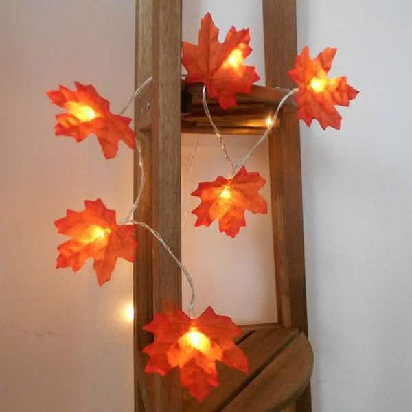 Lighted Fall Garland 40 LED String Light Furniture & Decor - DailySale