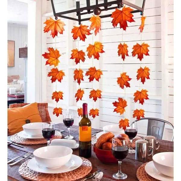 Lighted Fall Garland 40 LED String Light Furniture & Decor - DailySale