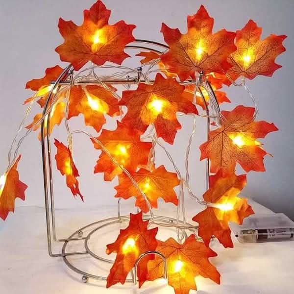 Lighted Fall Garland 40 LED String Light Furniture & Decor - DailySale