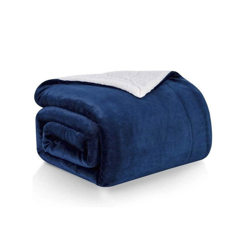 Lightweight Super Soft Cozy Sherpa Fleece Throw Blanket Bedding - DailySale