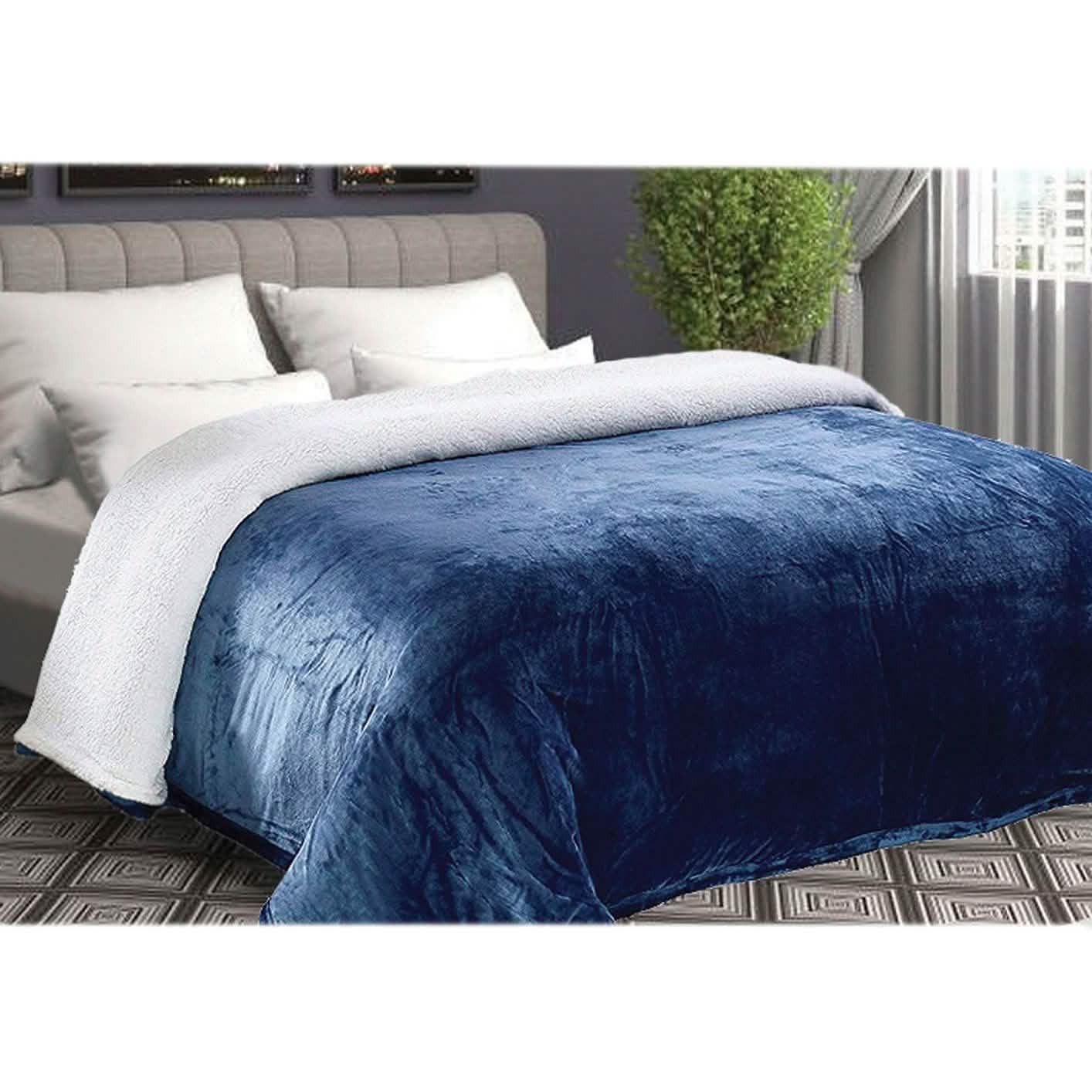 Lightweight Super Soft Cozy Sherpa Fleece Throw Blanket Bedding - DailySale