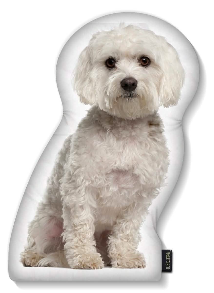 LiLiPi Dog-Shaped Accent Pillow - Assorted Styles Linen & Bedding Maltese - DailySale