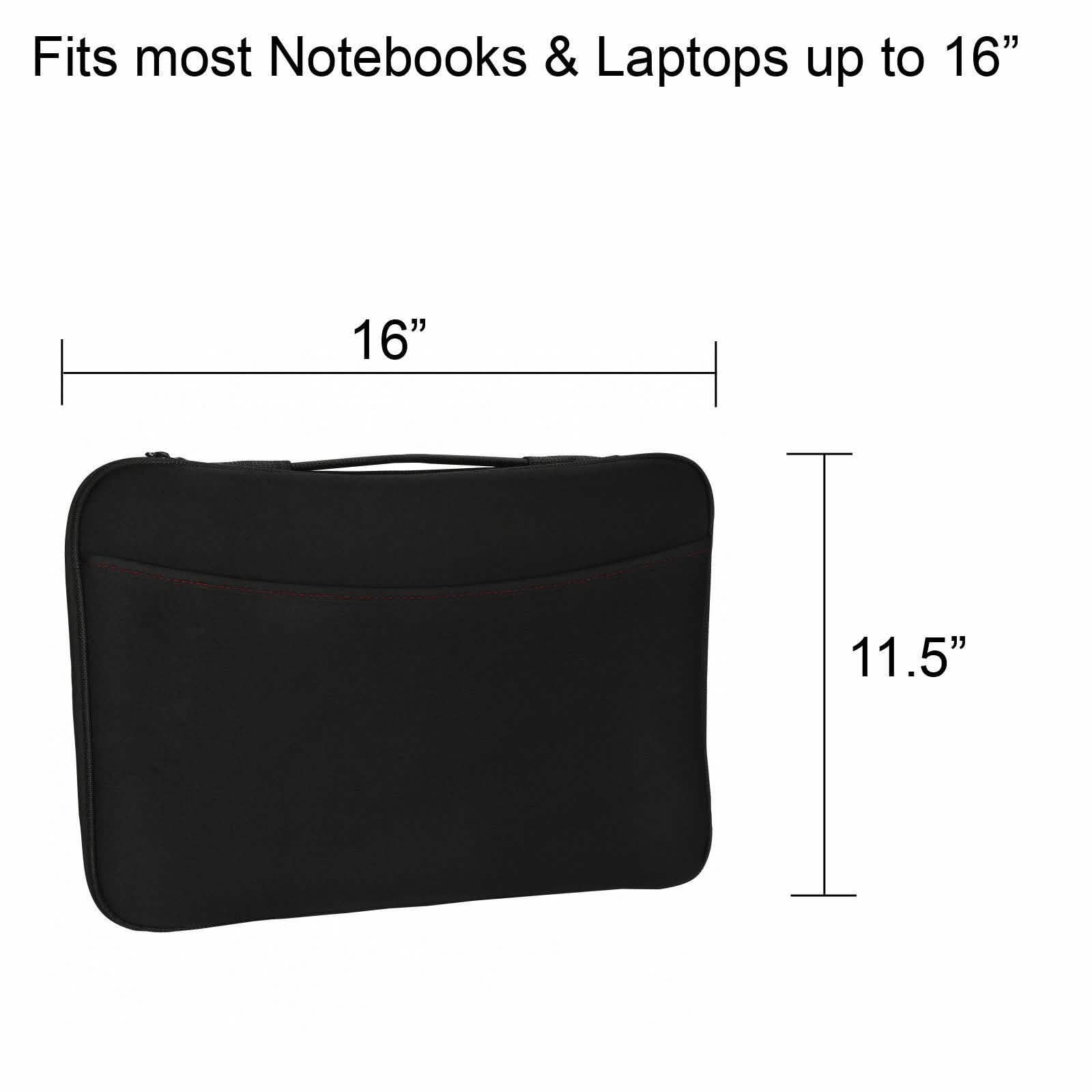 Logitech 16 Inch Notebook Laptop Sleeve Bag Pouch Handle Case Cover Gadgets & Accessories - DailySale