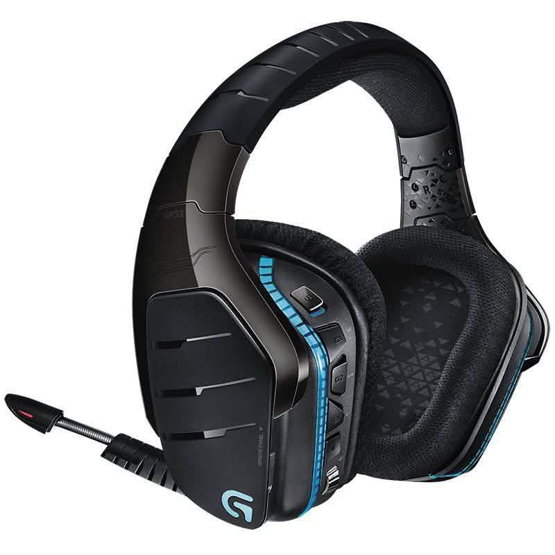 Logitech G933 Artemis Spectrum RGB 7.1 Surround Sound Wireless Gaming Headset Headphones & Audio - DailySale