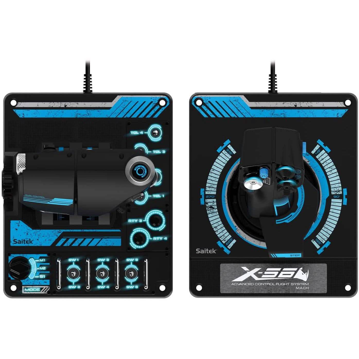 Logitech Gaming G Saitek Pro Flight X56 Rhino HOTAS Video Games & Consoles - DailySale