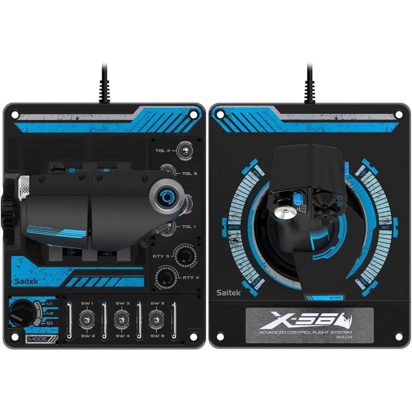 Logitech Gaming G Saitek Pro Flight X56 Rhino HOTAS Video Games & Consoles - DailySale