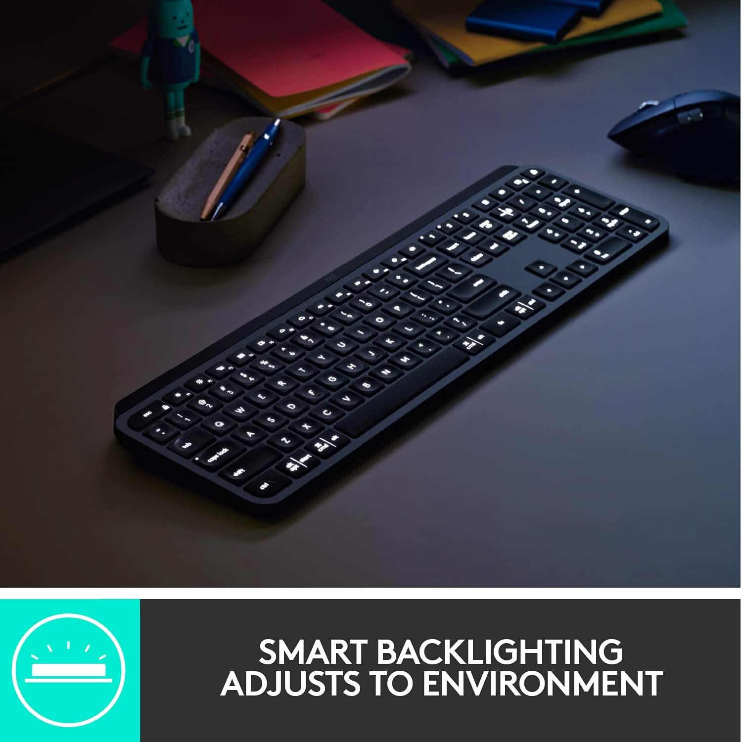 Logitech MX Keys Advanced Wireless Illuminated Keyboard Computer Accessories - DailySale
