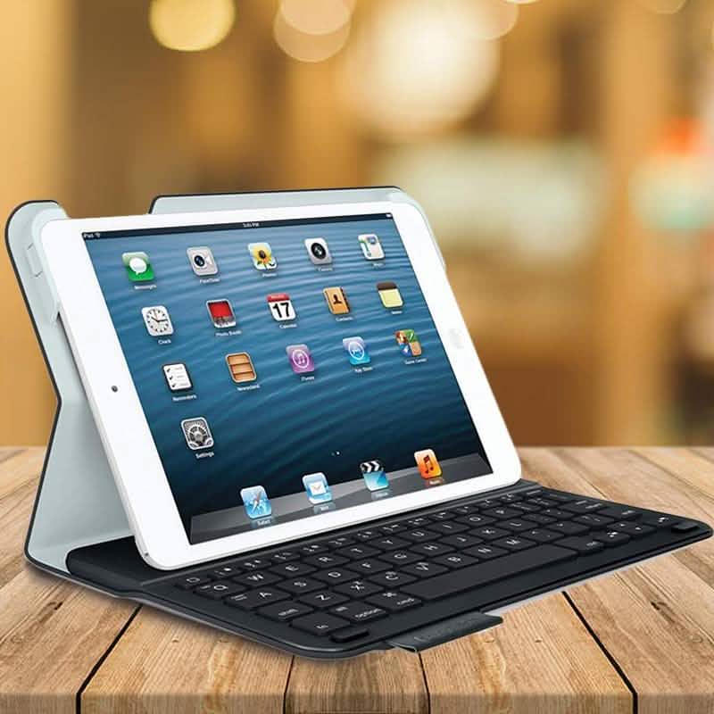 Logitech Ultra-Flat Keyboard Folder for IPad Mini Tablets & Computers - DailySale