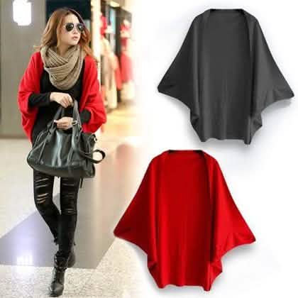 Long Cardigan Cape Coat Women's Apparel S Gray - DailySale