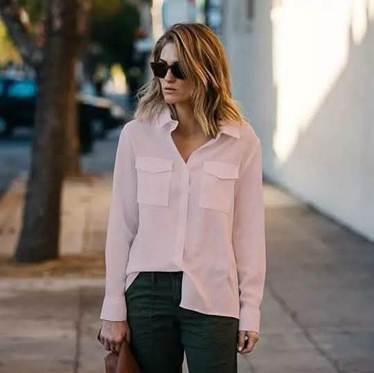 Loose Cut White Linen/Cotton Button Up Breathable Shirt - Size: XL Women's Apparel - DailySale