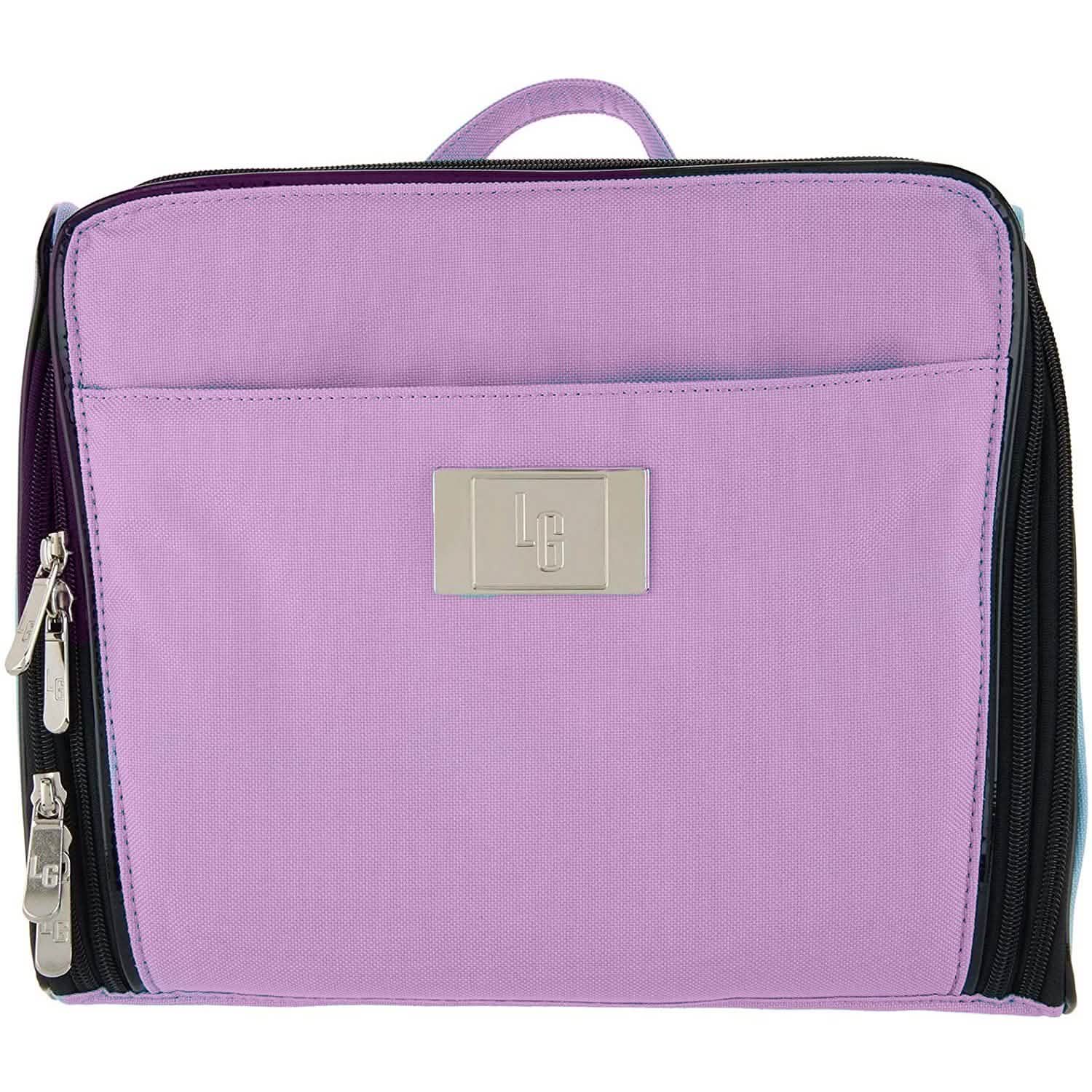 Front view of purple Lori Greiner Ultimate Cosmetic Organizer Case, avaiable at Dailysale