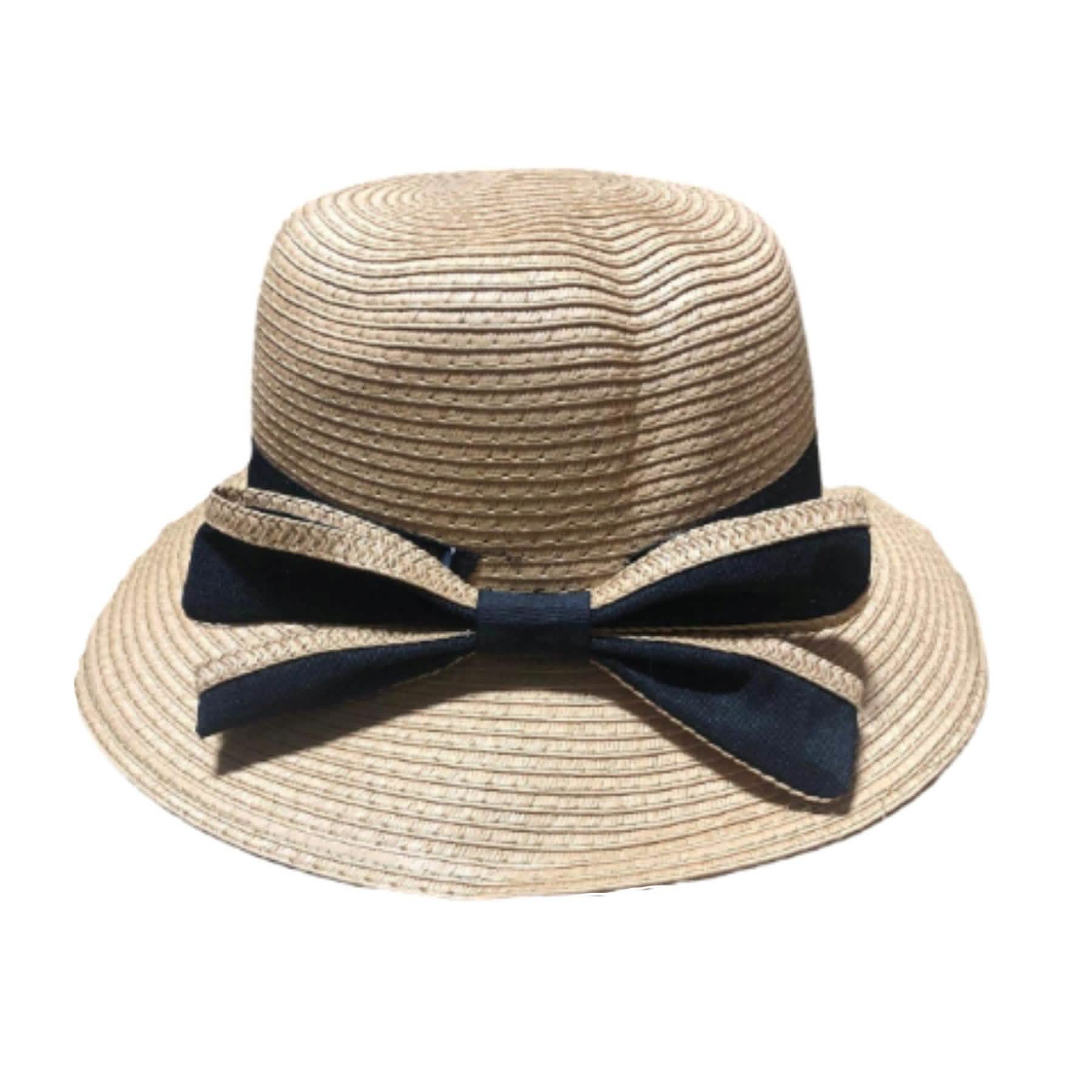 Lulu & Lilo Women's Sun Hat With Bowtie Ribbon Collection Women's Shoes & Accessories Beige - DailySale