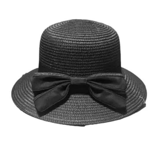 Lulu & Lilo Women's Sun Hat With Bowtie Ribbon Collection Women's Shoes & Accessories Black - DailySale