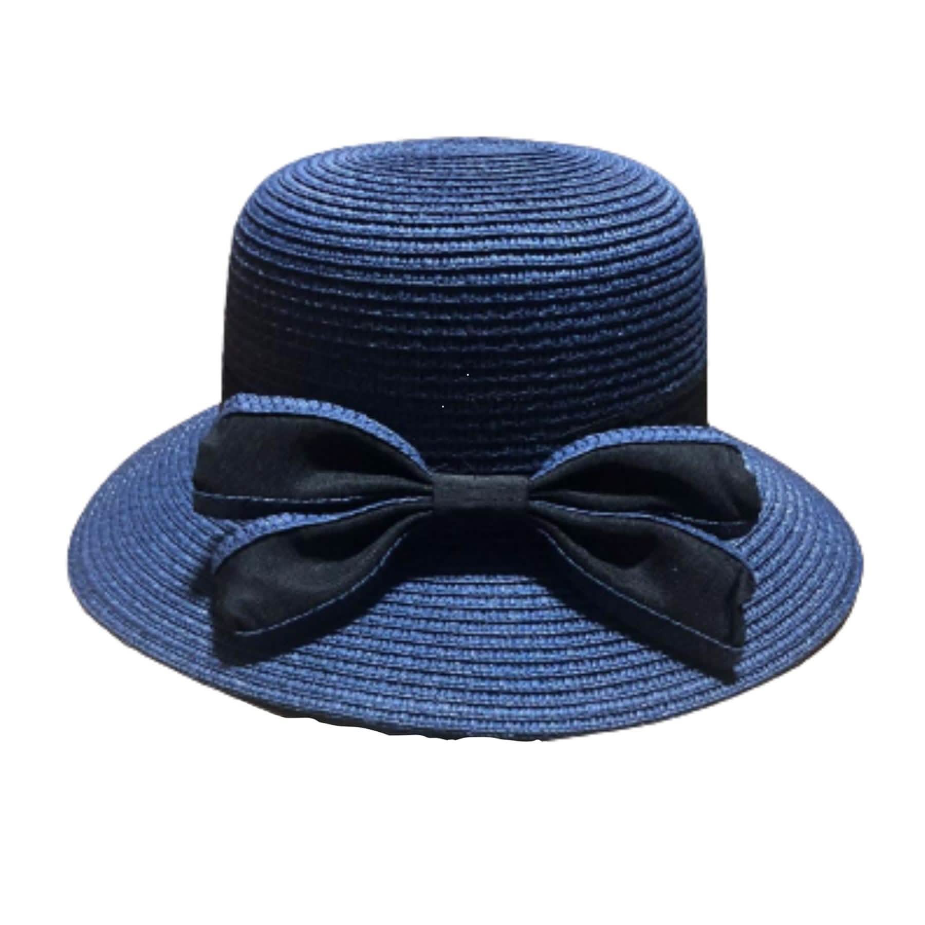 Lulu & Lilo Women's Sun Hat With Bowtie Ribbon Collection Women's Shoes & Accessories Blue - DailySale