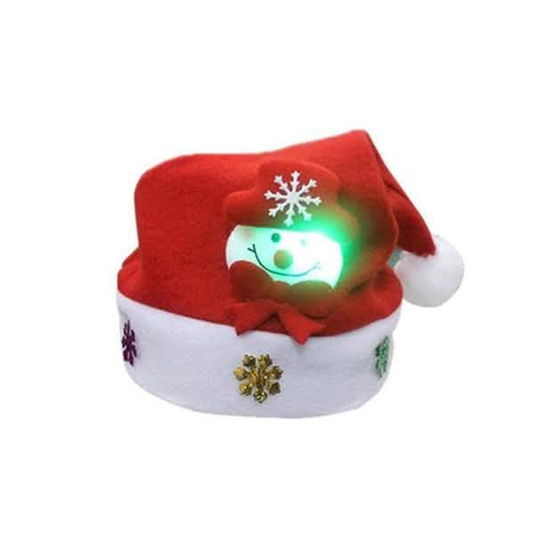 Luminous Christmas Hat Glowing Santa Claus, Snowman, Deer Christmas Hat Holiday Decor & Apparel - DailySale