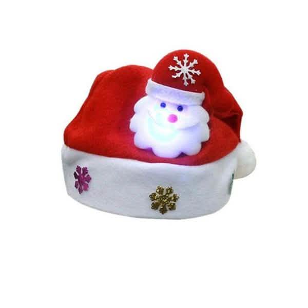 Luminous Christmas Hat Glowing Santa Claus, Snowman, Deer Christmas Hat Holiday Decor & Apparel - DailySale
