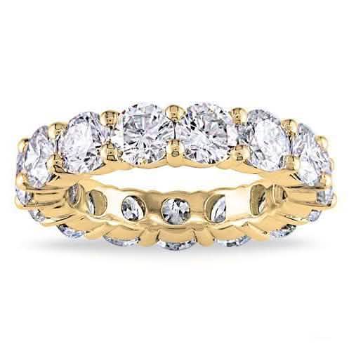 Luxury 6 CTTW Sterling Silver CZ Eternity Ring Rings Gold 5 - DailySale