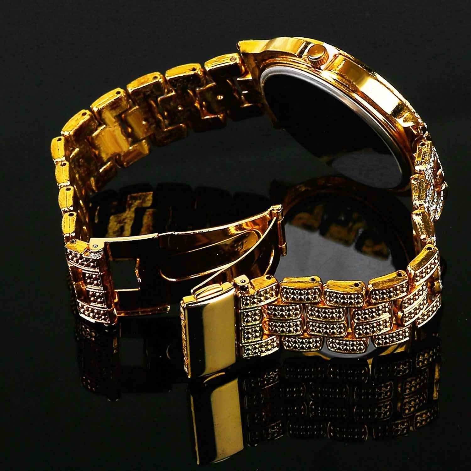 Luxury Crystal Rhinestone Quartz Watch Men's Shoes & Accessories - DailySale