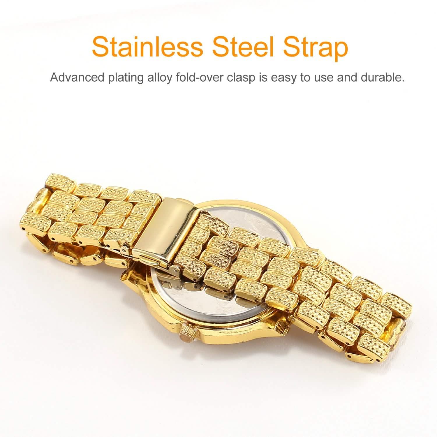 Luxury Crystal Rhinestone Quartz Watch Men's Shoes & Accessories - DailySale