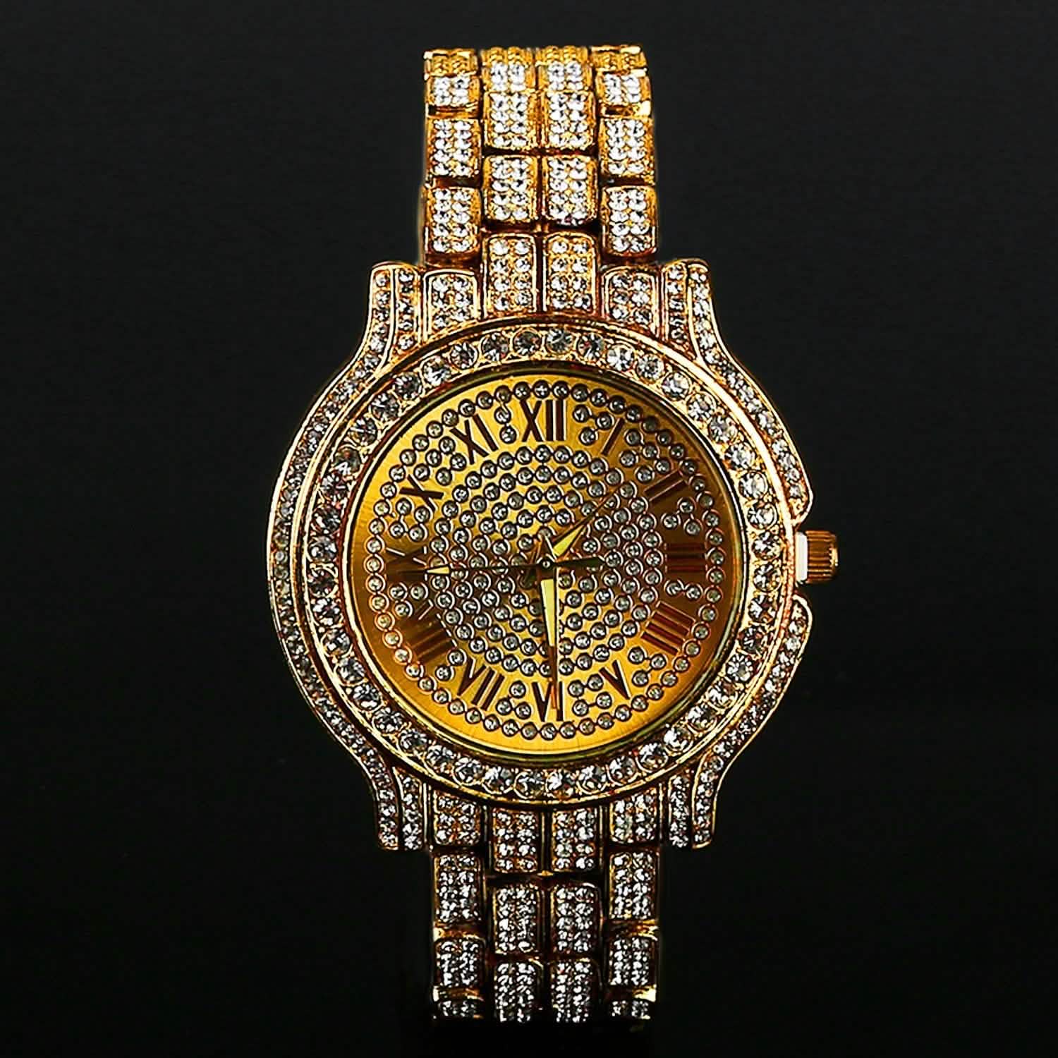 Luxury Crystal Rhinestone Quartz Watch Men's Shoes & Accessories - DailySale