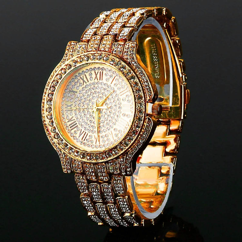 Luxury Crystal Rhinestone Quartz Watch Men's Shoes & Accessories - DailySale