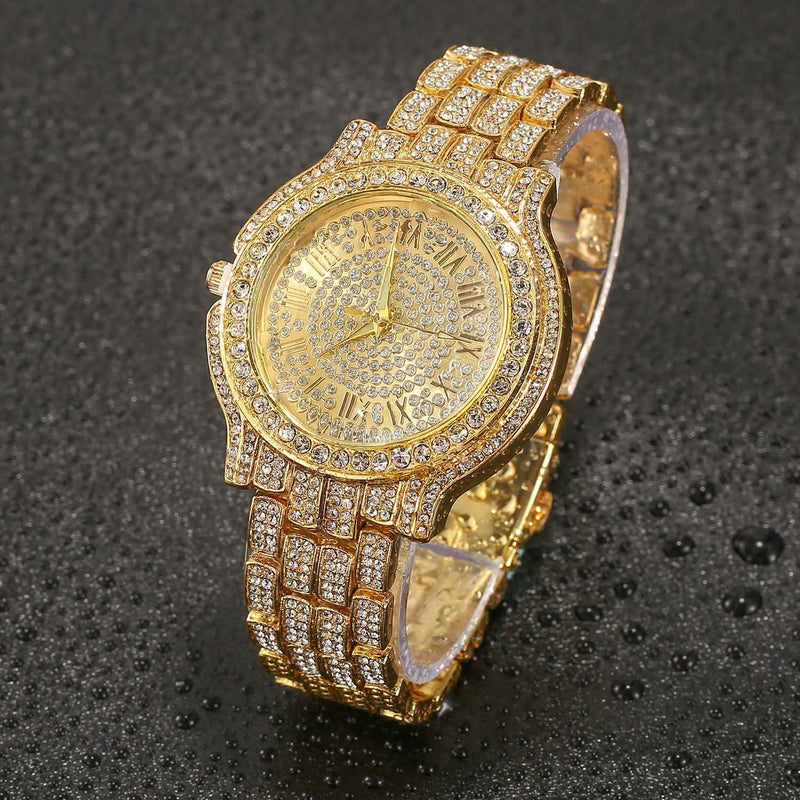 Luxury Crystal Rhinestone Quartz Watch Men's Shoes & Accessories - DailySale