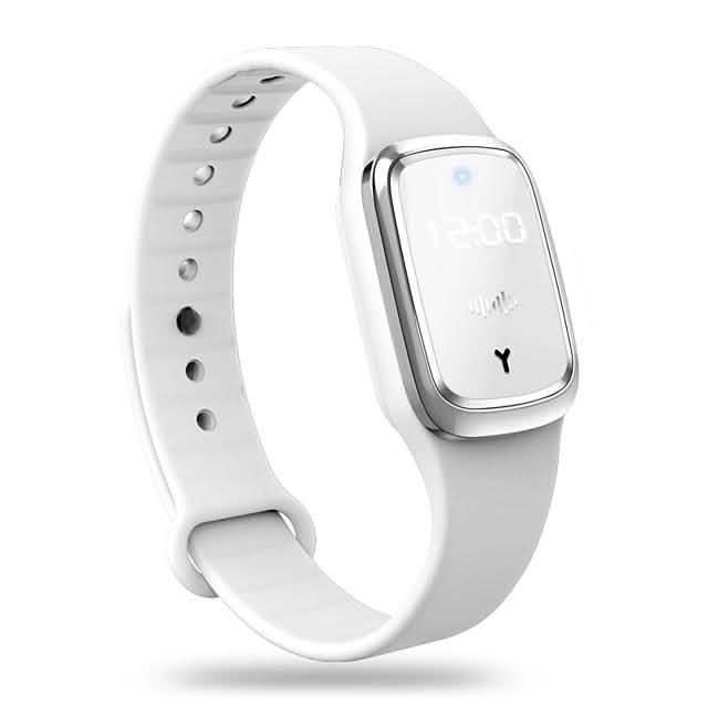 M2 Rechargeable Natural Ultrasonic Mosquito Repellent Watch Pest Control White - DailySale