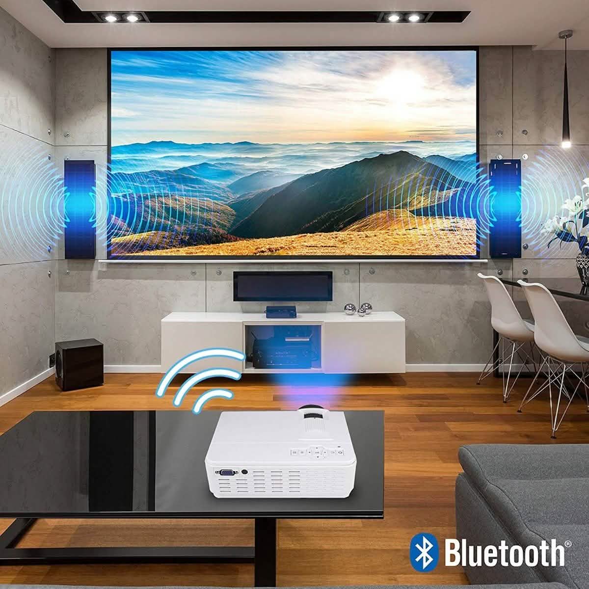 Magnavox MP601 Home Theater Projector with Bluetooth Gadgets & Accessories - DailySale