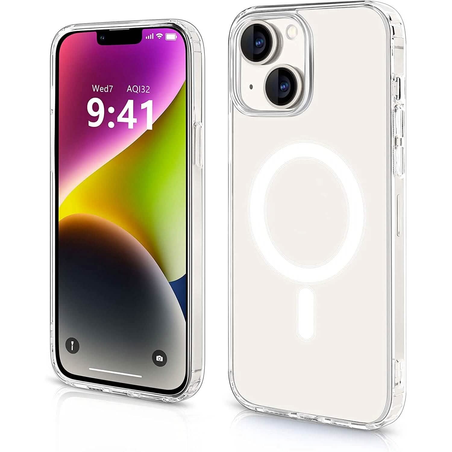 Magnetic Clear Phone Case Shockproof Transparent Phone Cover Mobile Accessories - DailySale