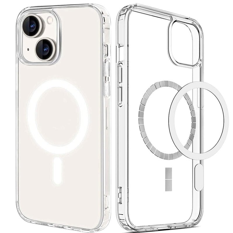 Magnetic Clear Phone Case Shockproof Transparent Phone Cover Mobile Accessories - DailySale