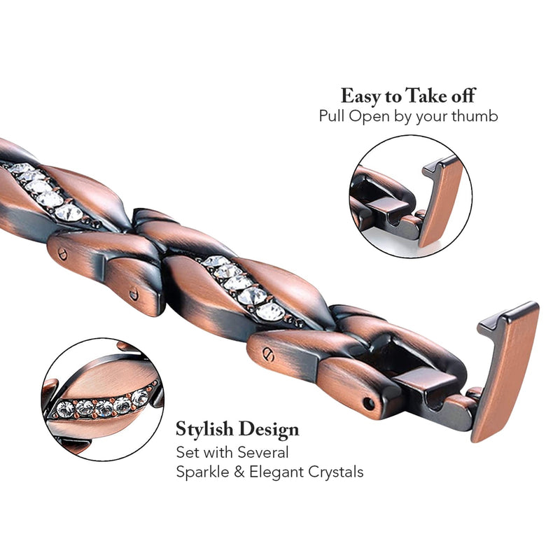 Magnetic Energy Therapy Pain Relief Copper Bracelet For Men And Women Bracelets - DailySale