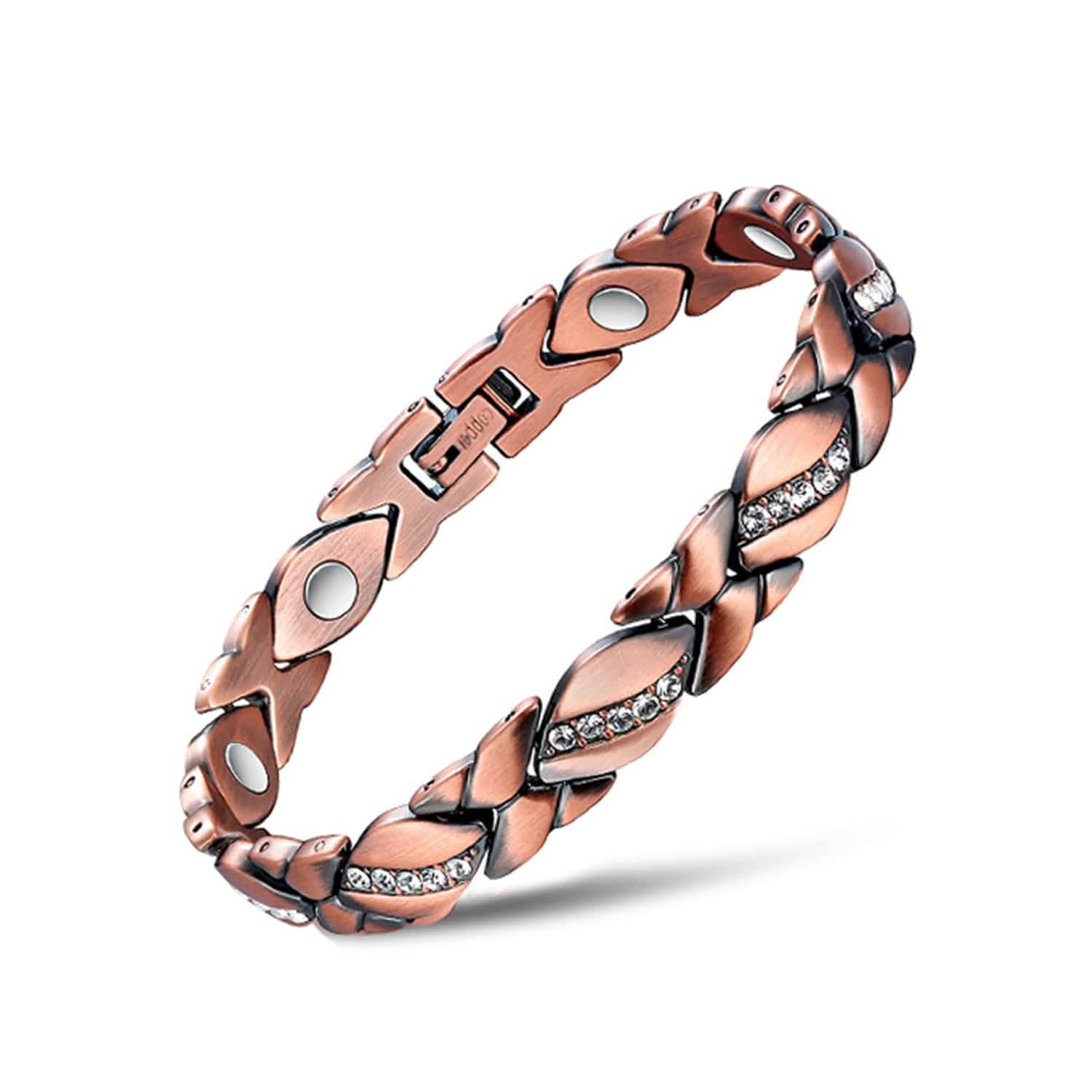 Magnetic Energy Therapy Pain Relief Copper Bracelet For Men And Women Bracelets White - DailySale