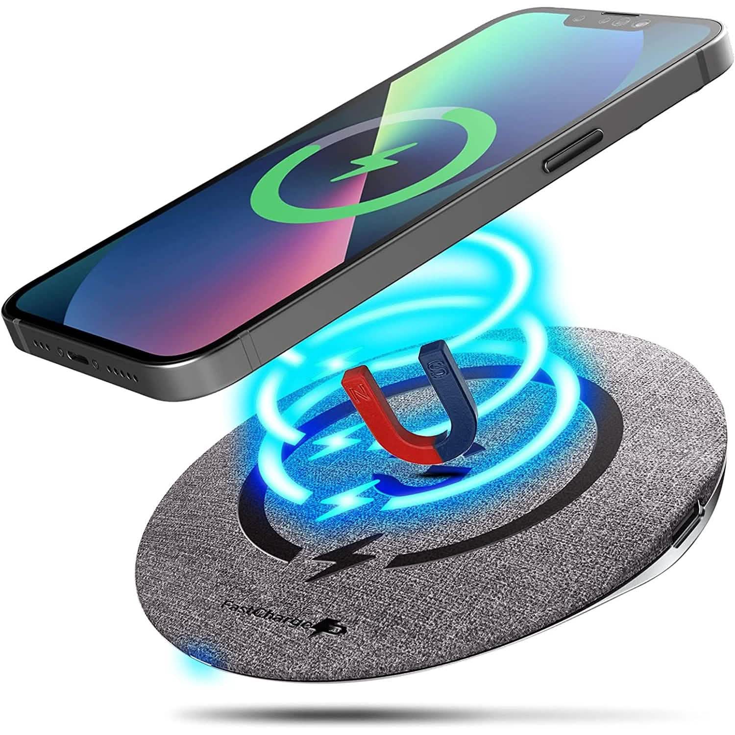 Magnetic Wireless Charger MagSafe-Compatible Desktop Pad with 15W Fast Charging Mobile Accessories - DailySale